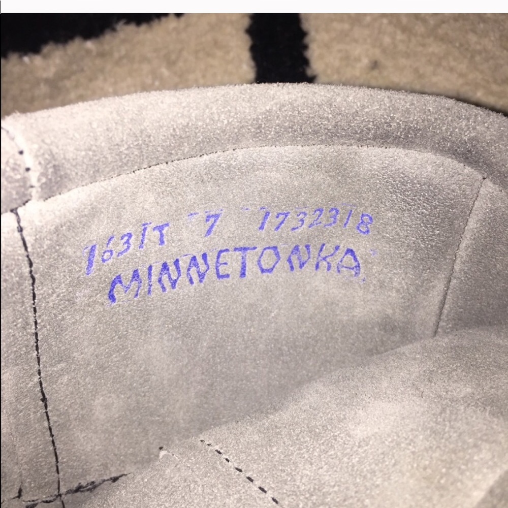 Minnetonka Grey Fringe Boot - image 3